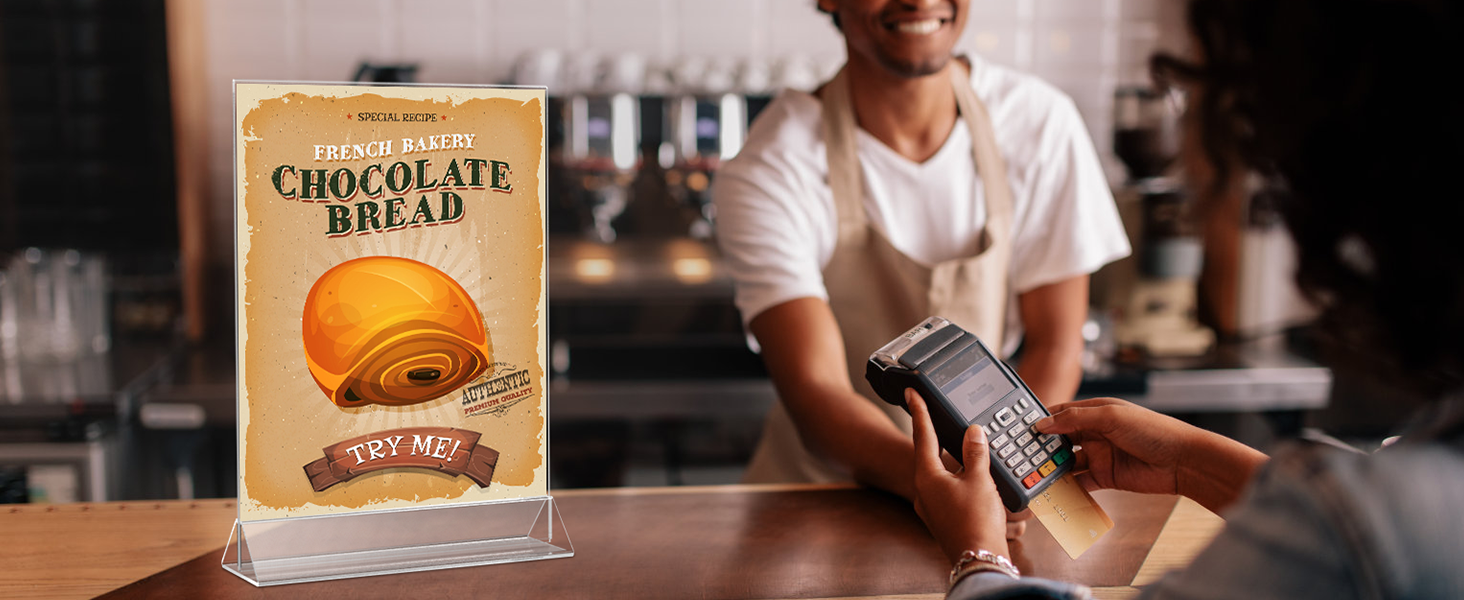 Acrylic Sign Holder 8.5x11-3