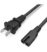2 Prong AC Power Cord Cable Fit for Sony PS1 PS2 Playstation 1 2, Vizio D/E/M Series HDTV, Sound ...