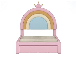 Amazon.com: LZ LEISURE ZONE Twin Bed Frame with Drawers