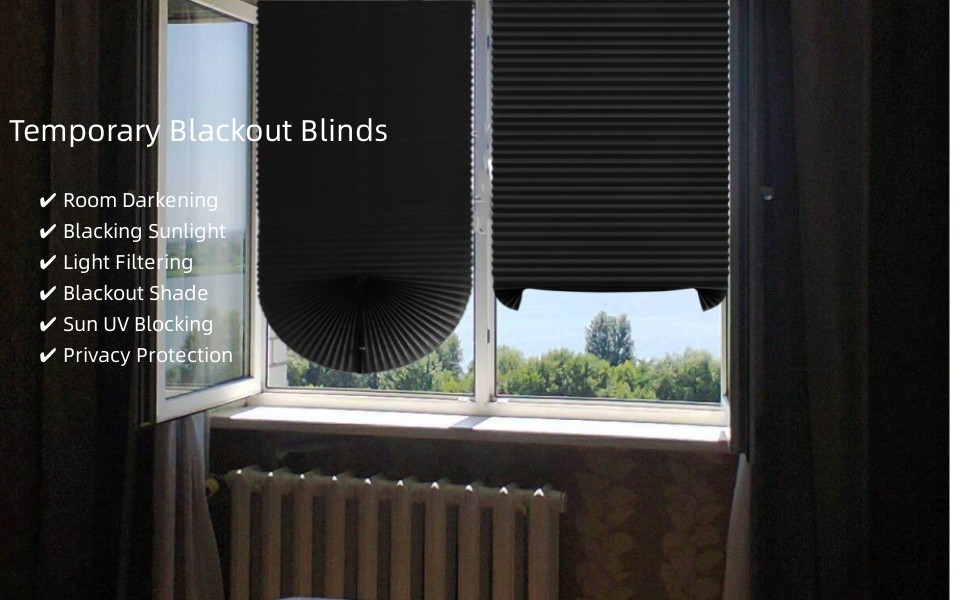 Wingbind Window Blinds No Drilling,Clip on Temporary Stick Easy Fit