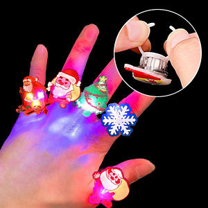 Amazon.co.jp: IFEND 光る指輪 クリスマス おもちゃ 50個 クリスマス