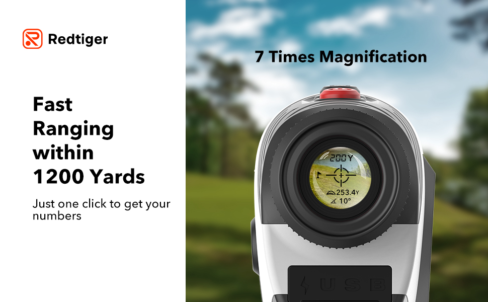 REDTIGER Golf Rangefinder with Slope, 1200 Yards Laser