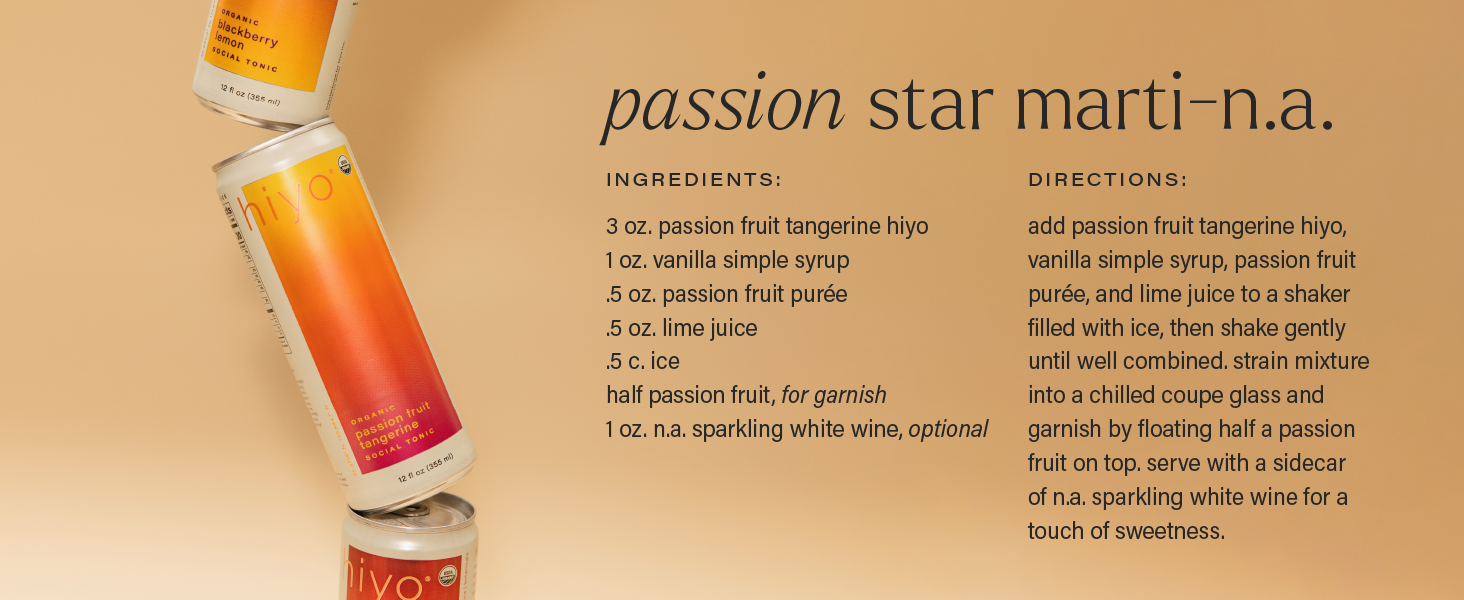 dbc535eb-7613-4972-b4e5-0719dd610a91.__CR0,0,1464,600_PT0_SX1464_V1___ Hiyo Organic Social Tonic - Pineapple Coconut, 4 pack - N.A. Functional Seltzer, Sparkling Water Crafted with Organic Adaptogens, Nootropics & Botanicals