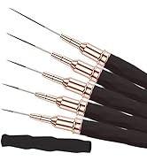 Keepzi Pinceles Liners Para Decorar Uñas Profesionales, Thin Nail Art Paint Detailing Brush 5Pcs ...
