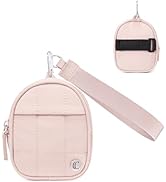 CLUCI Mini Backpack Keychain Wallet for Women Small Puffer Coin Purse Zipper charge Pouch with wr...