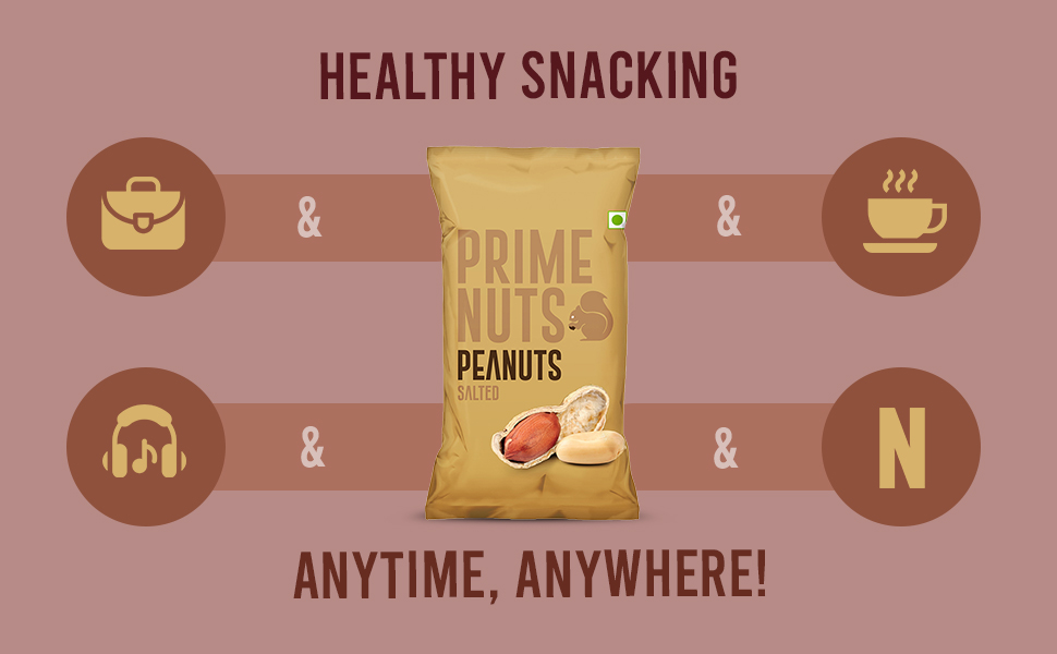 Prime Nuts Salted Peanuts High in Protein & Antioxidants Rich in
