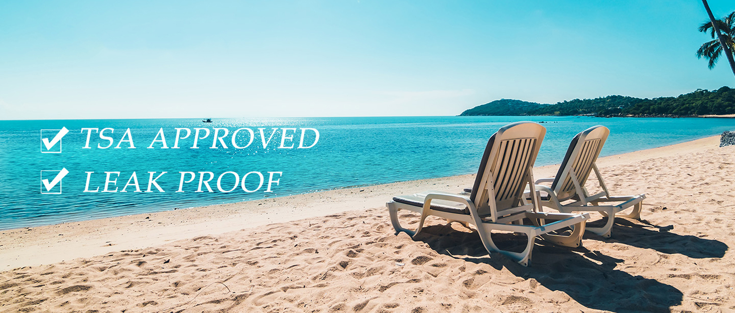 travel bottles and travel jars