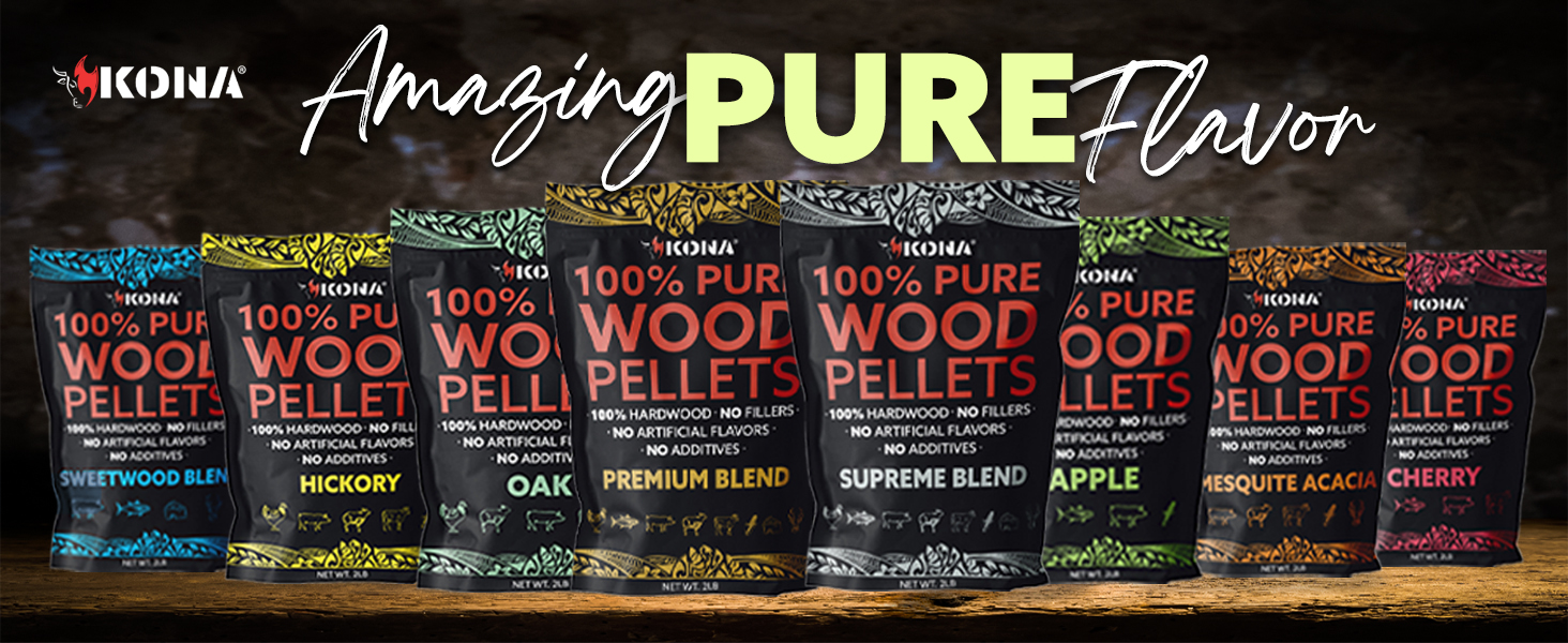 Kona Best Wood Smoking Pellets Grilling Smoker Tube