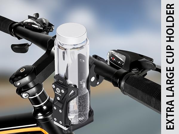 Extra Large Motorcycle Cup Holder Anti Theft