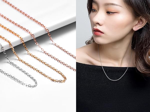 Amazon | [Suplight] ネックレス チェーンのみ ゴールド 18金