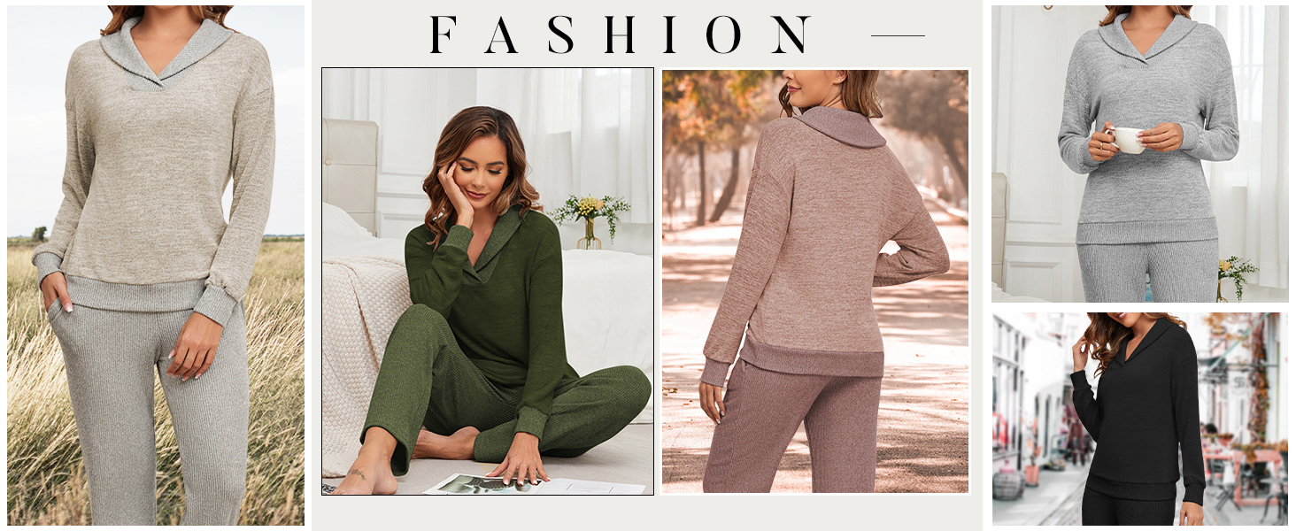 2 Piece Ribbed Knit Set