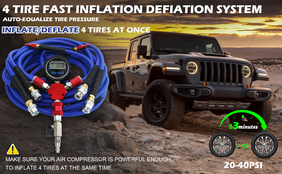 4 Tire Inflation Deflation System