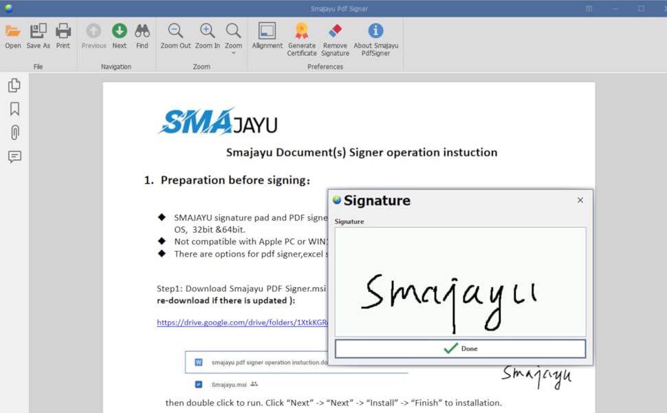 SMAJAYU Signature Pad USB Signature Capture Pads for Windows 7,8,10,11