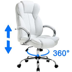 High Back PU Leather