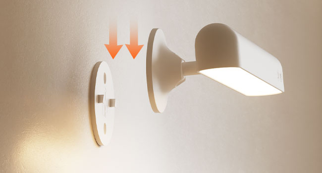 wall mounted light with remote