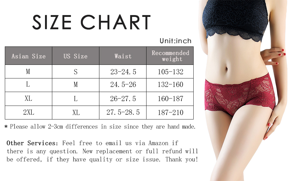 Panties size. Panties size