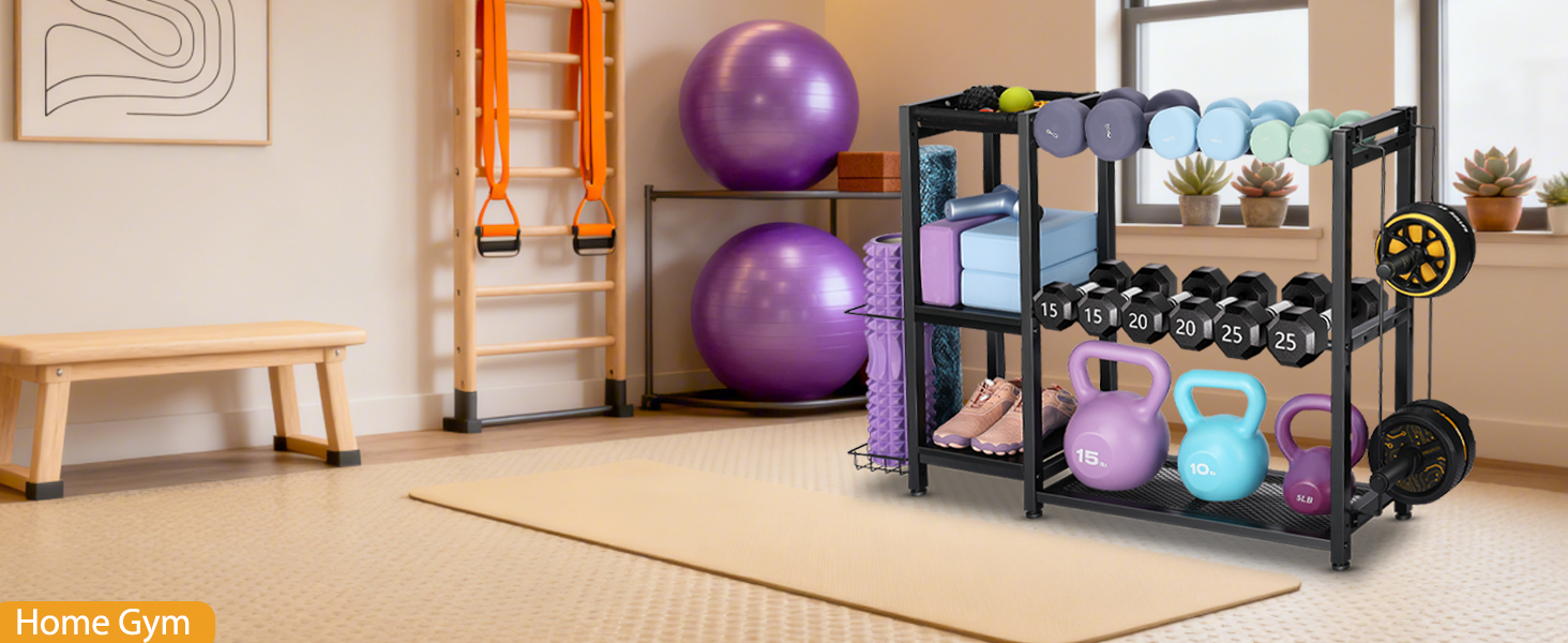 dumbbell rack stand only weight storage rack for home gym 3 tier adjustable compact weight stand