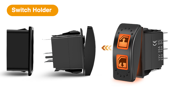 Nilight UTV Left Hand Driver Power Window Switch On Off 8 PIN Toggle Switches