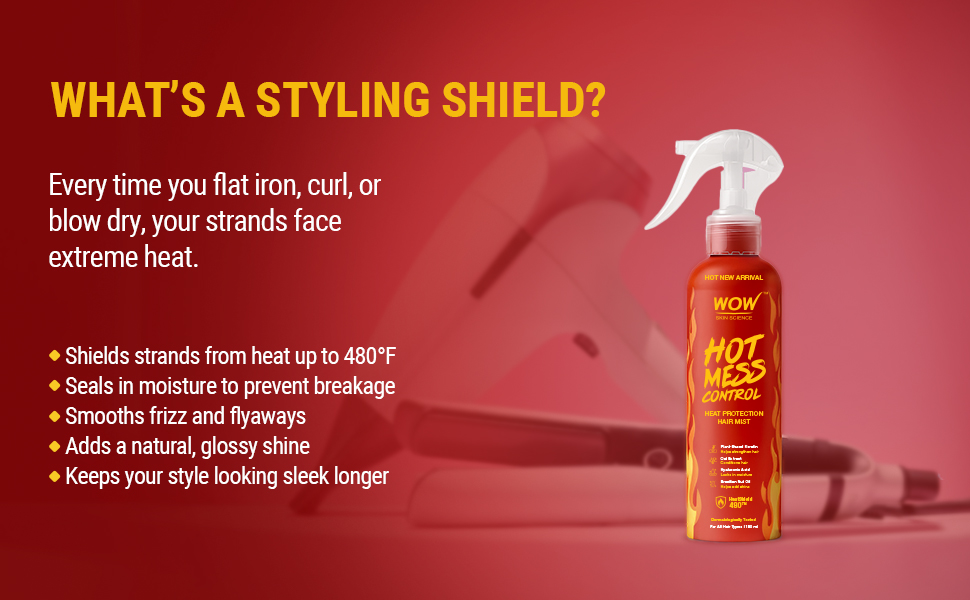 WOW Skin Science Hot Mess Control Heat Protection Mist | 480°F