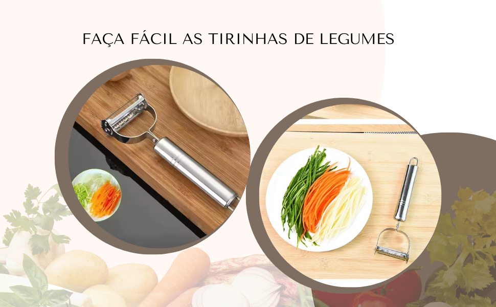 Descascador de legumes, frutas, vegetais.