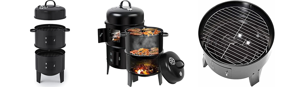 Charcoal Cooking: Infuses your food with a rich, smoky flavor that is hard to achieve