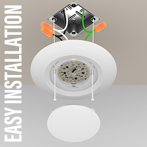T.ページ JULLISON 40 Packs 6 Inch LED Low Profile Recessed & Surface