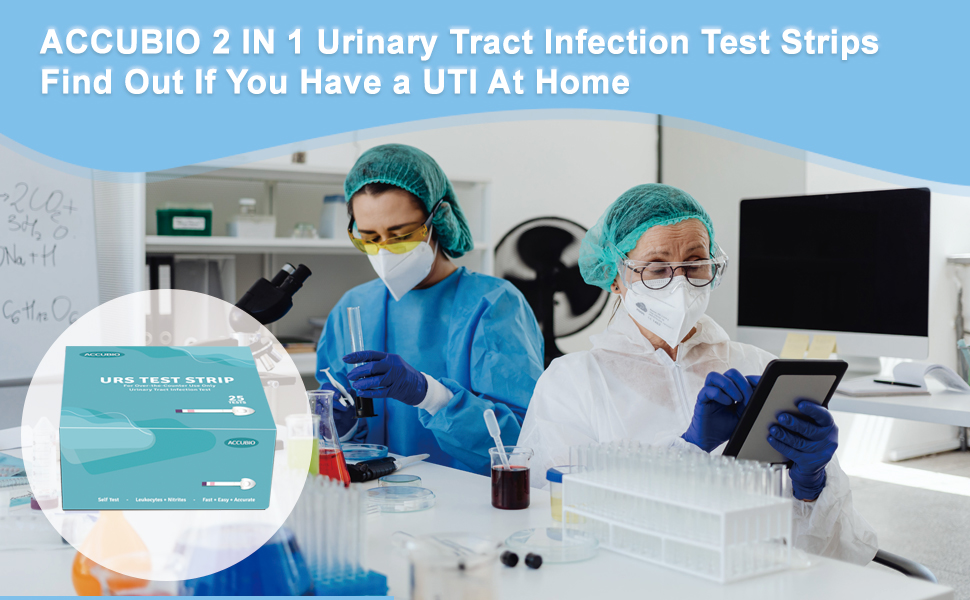 ACCUBIO UTI Test Strips, Urinary Tract Infection Testing