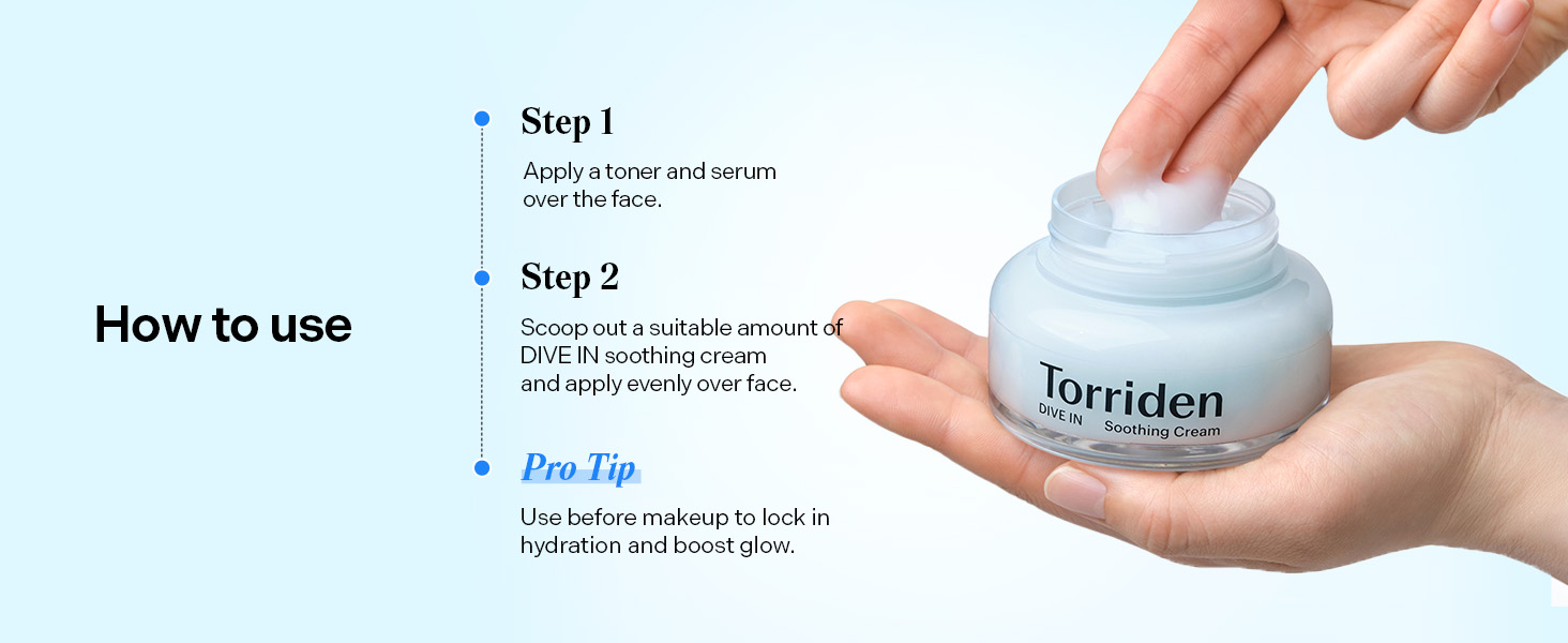 Torriden DIVE IN soothing cream