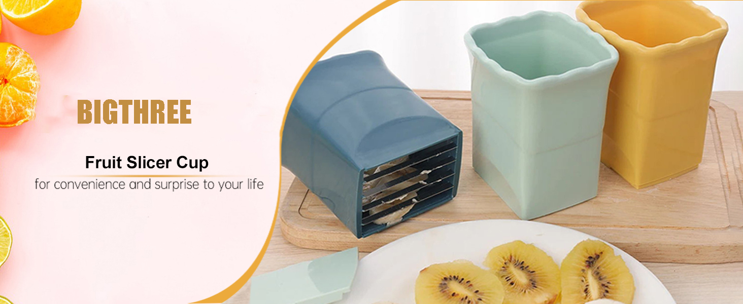 3PCS Stainless Steel Multifunctional Fruit Slicer