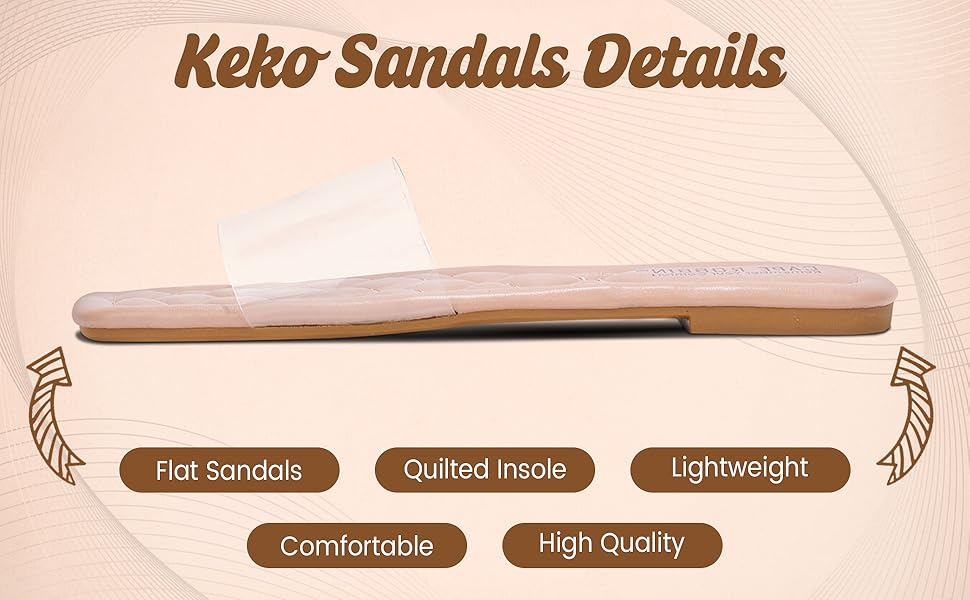 Cape Robbin Keko Slip On Flat Sandals for Women with Clear Upper