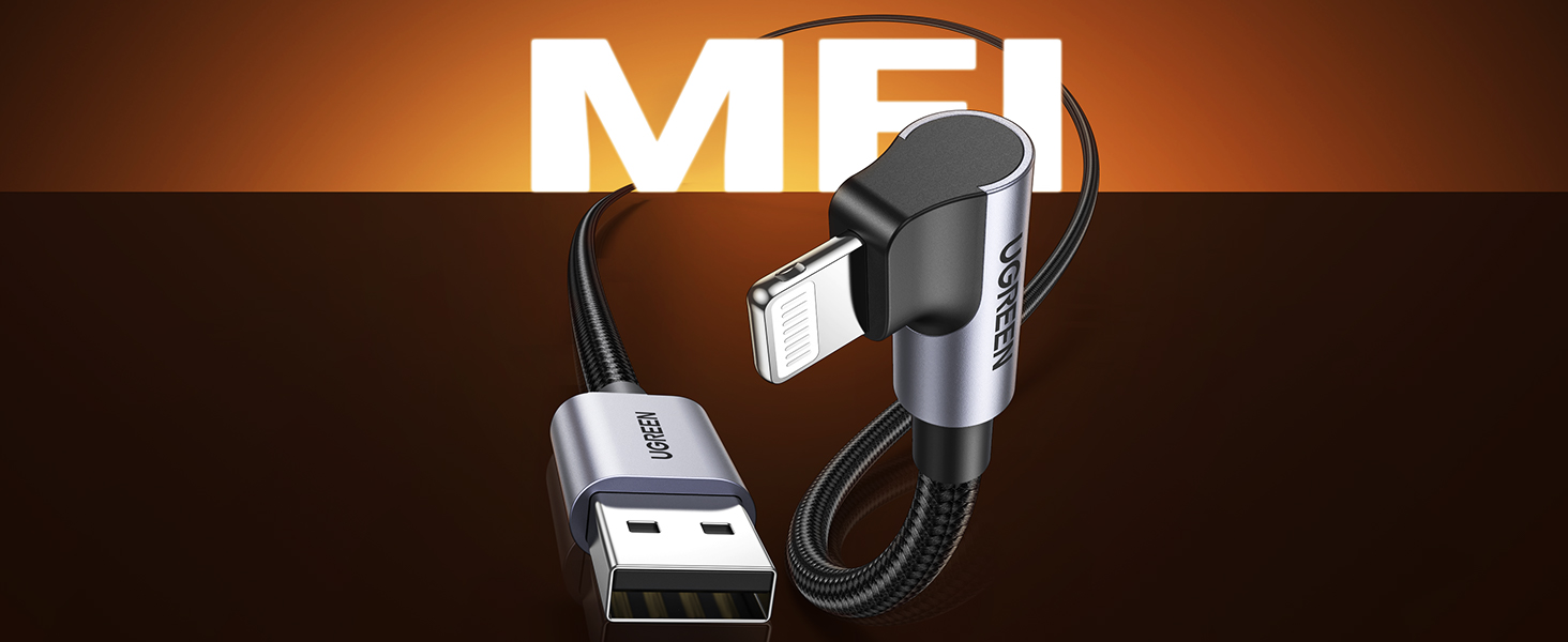 90 degree lightning cable