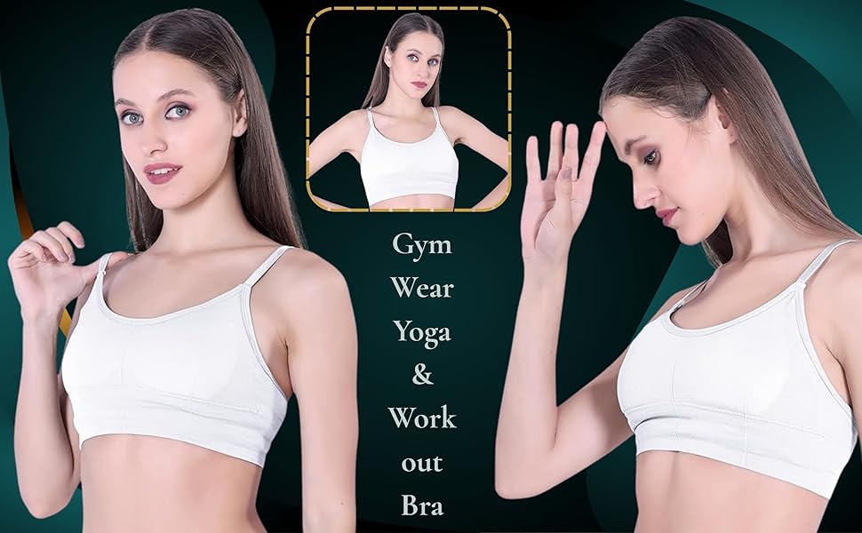 Seamless Cotton Sports Bra Casual & Gym Wear Yoga & workout bra