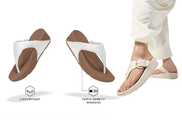 Amazon.com: FitFlop I88A15-030 LULU Leather Toepost Deepest