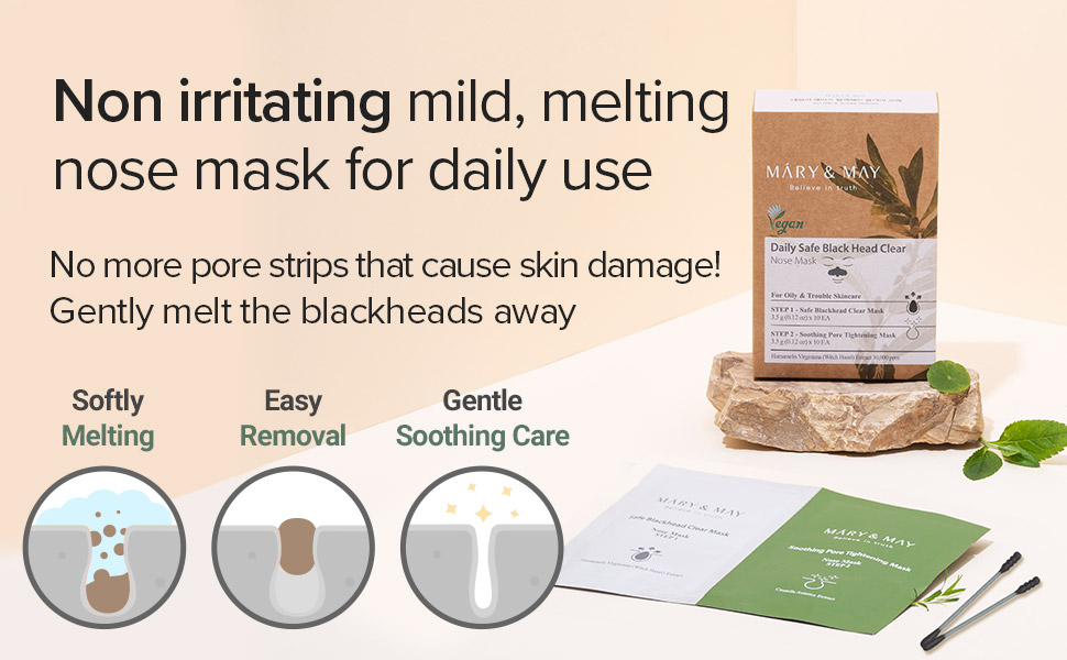 nose pack, vegan, clean beauty, blackhead, pore care, nose mask, pore tightening, soothing