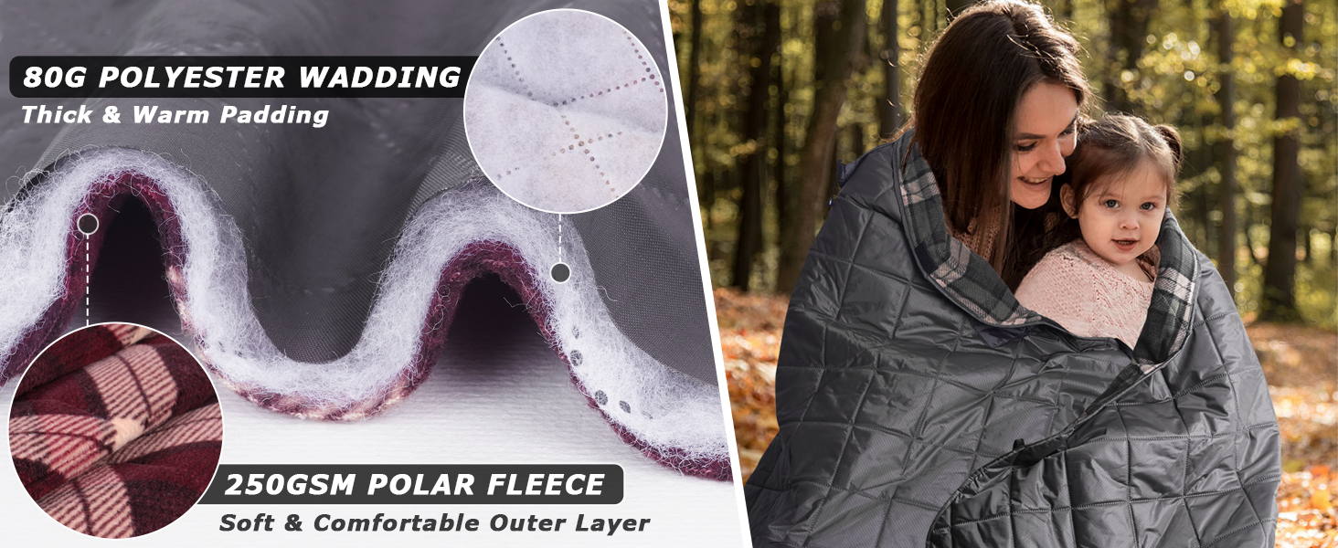 fleece camping blanket