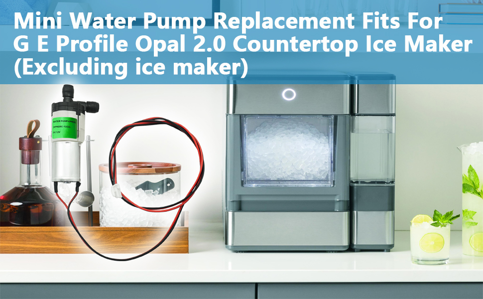 KPW26C-12C2 Water Pump DC 12V Replacement for G E Profile Opal 2.0 Countertop Ice Maker and IM-03S