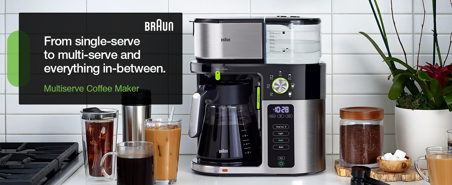 Braun KF9050BK Multiserve Drip Coffee, Silver/Black Amazon.ca Home