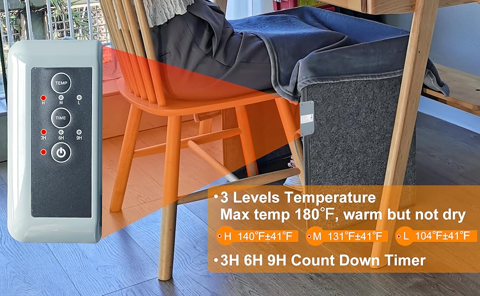 Foldable Leg Warmer With Soft Blanket, Under Desk Leg Foot Knee Heater