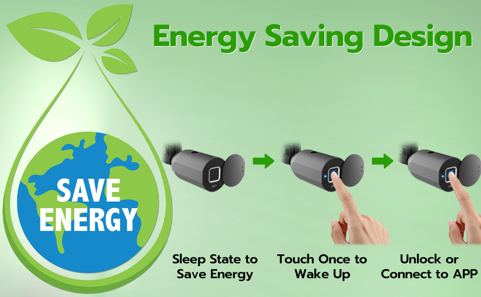 Anweller Fingerprint Cable Lock, 4.9FT Long Heavy Duty Anti Theft Bike