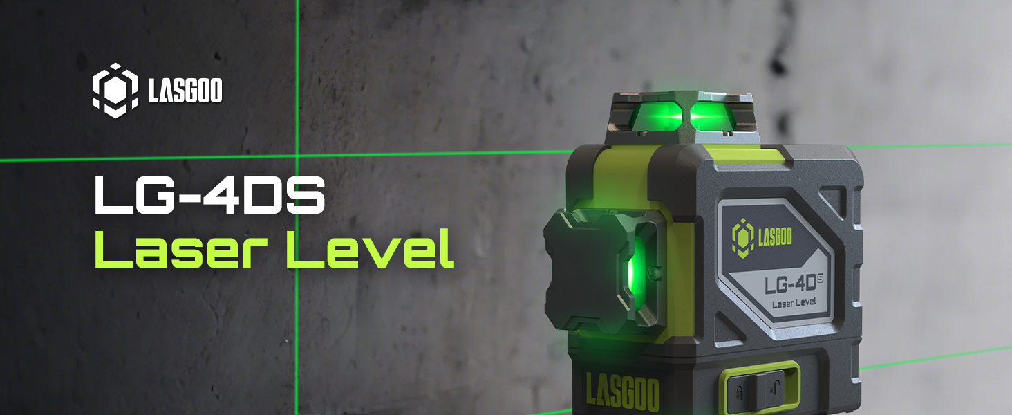 LG-4Ds Laser Level 16 Laser Lines 2 Rechargeable Batteries