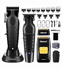 【新品】Kemei KM-2299+KM-2296 バリカン スキンフェード Amazon.com: KEMEI Hair Clipper and Trimmer Set Professional