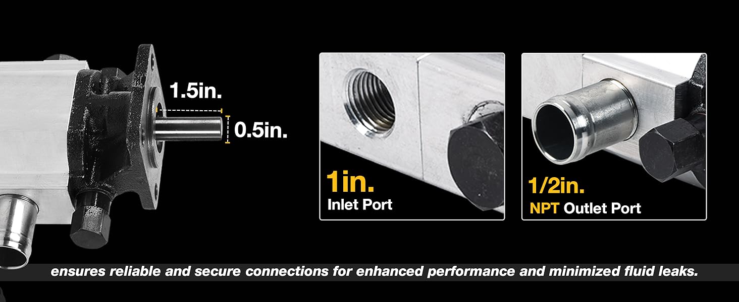 LFGUD Log Splitter Pump Set,16 GPM Hydraulic Wood Splitter Pump 2 Stage