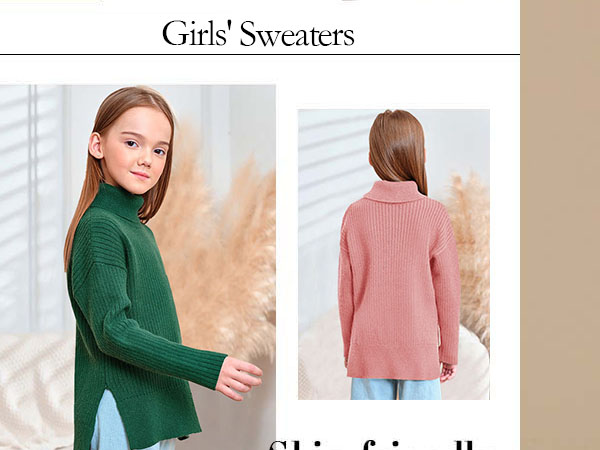 きなこ Amazon.com: Haloumoning Girls Oversized Turtleneck Sweaters