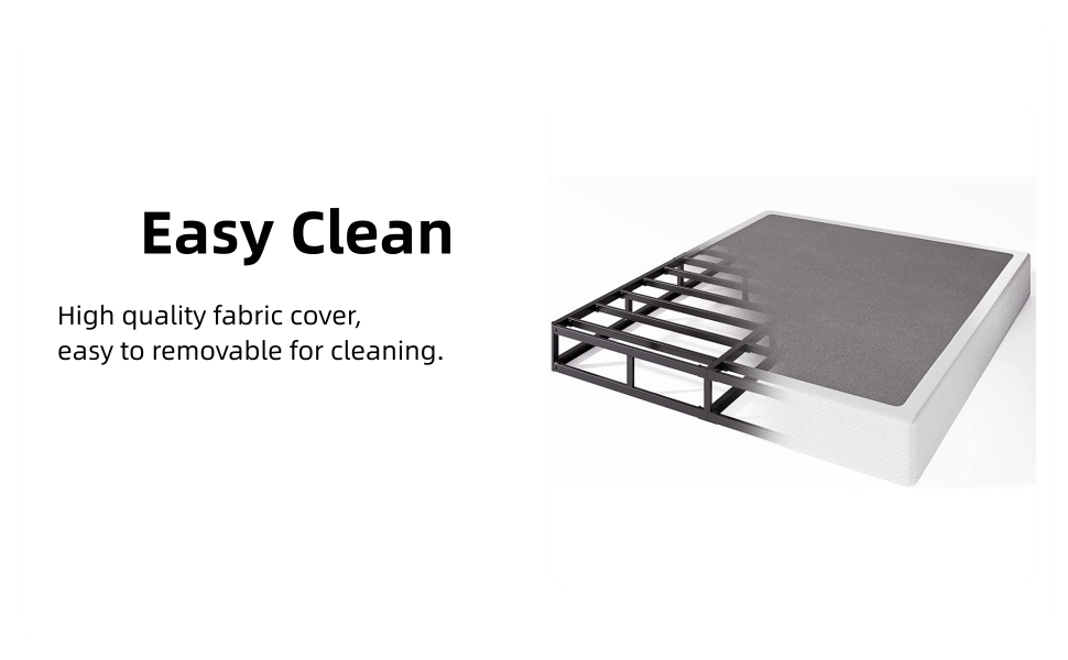 EZBeds TwinBoxSpring, 7 inch Metal Twin Box Spring Only