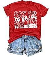 Red Ribbon Week Awareness Shirt - Women's Graphic Tees - Prevention Casual Short Sleeve Tops