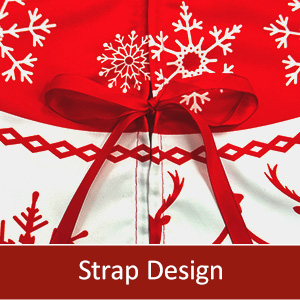 christmas tree skirt red