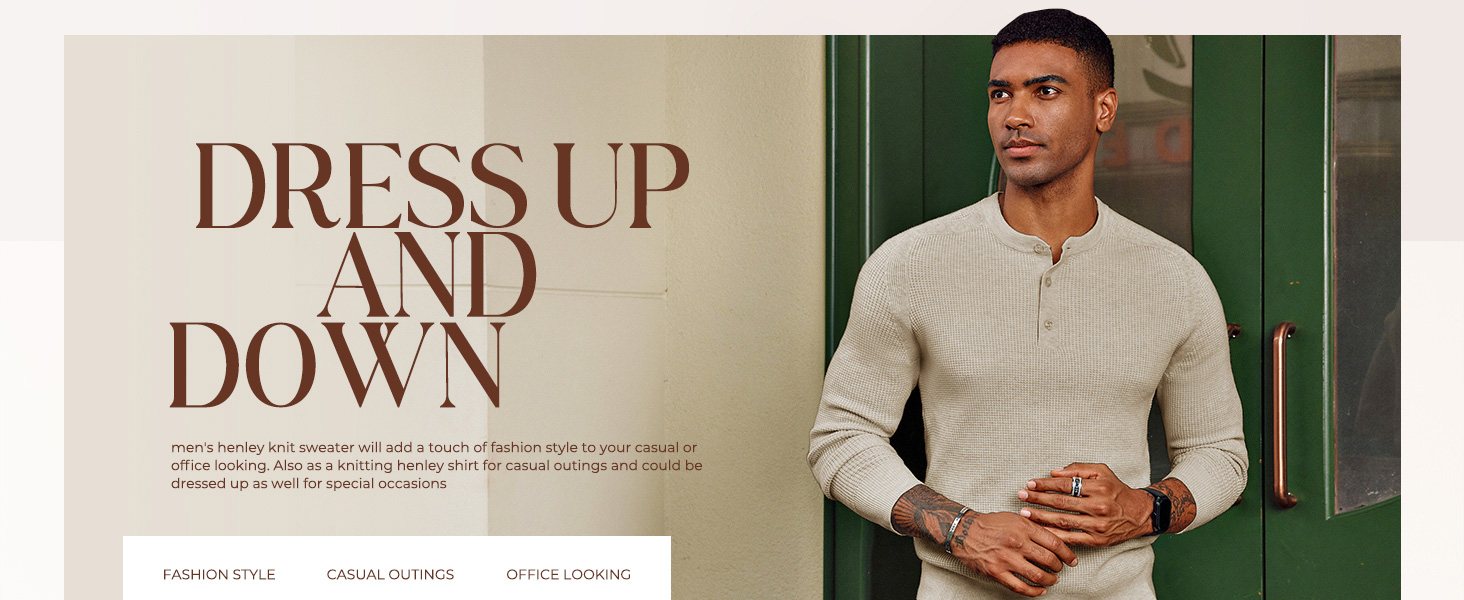 henley sweater for men