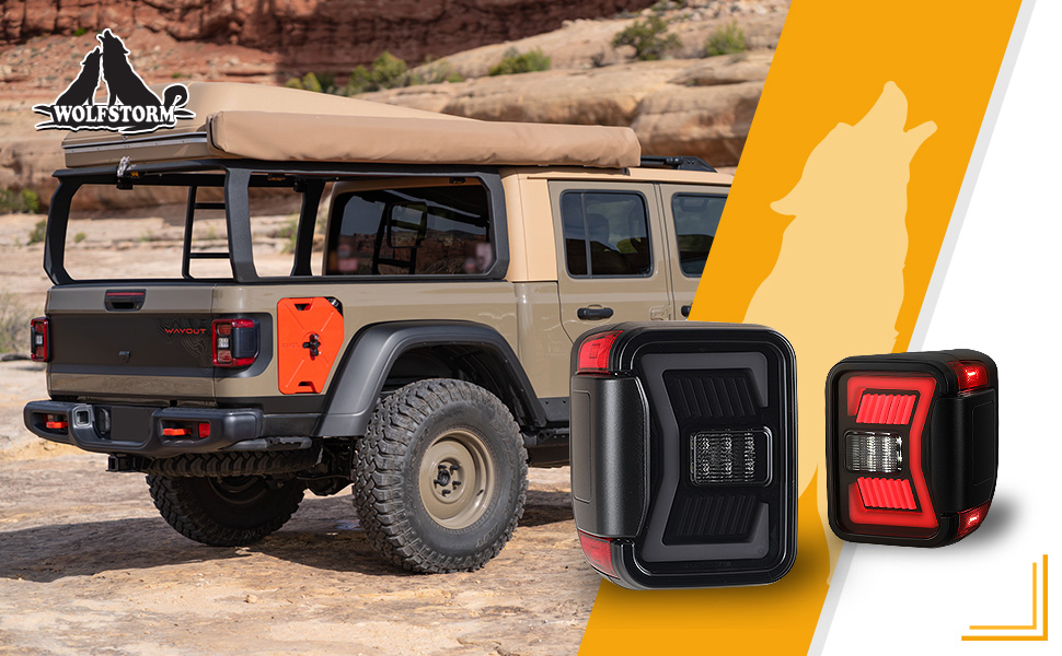 WOLFSTORM LED Sequential Tail Lights for 2019 2020 2021