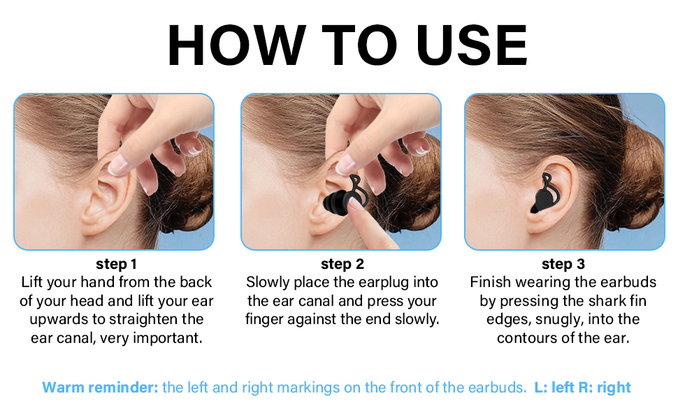 Easy to fall noise-cancelling earplugs