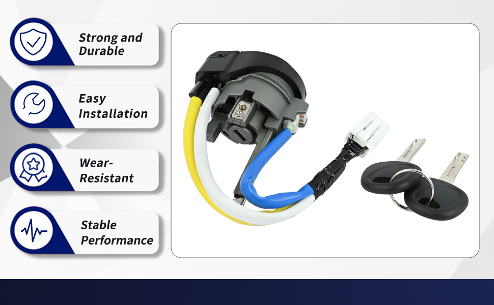 Magimaker Illuminated Ignition Switch Lock Cylinder with 2